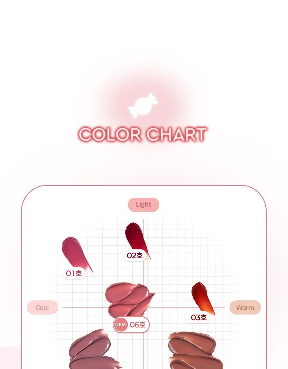 [미지근컬러] 키스미 아이 캔디 피팅 틴트 3.6g 6종 상세페이지 10